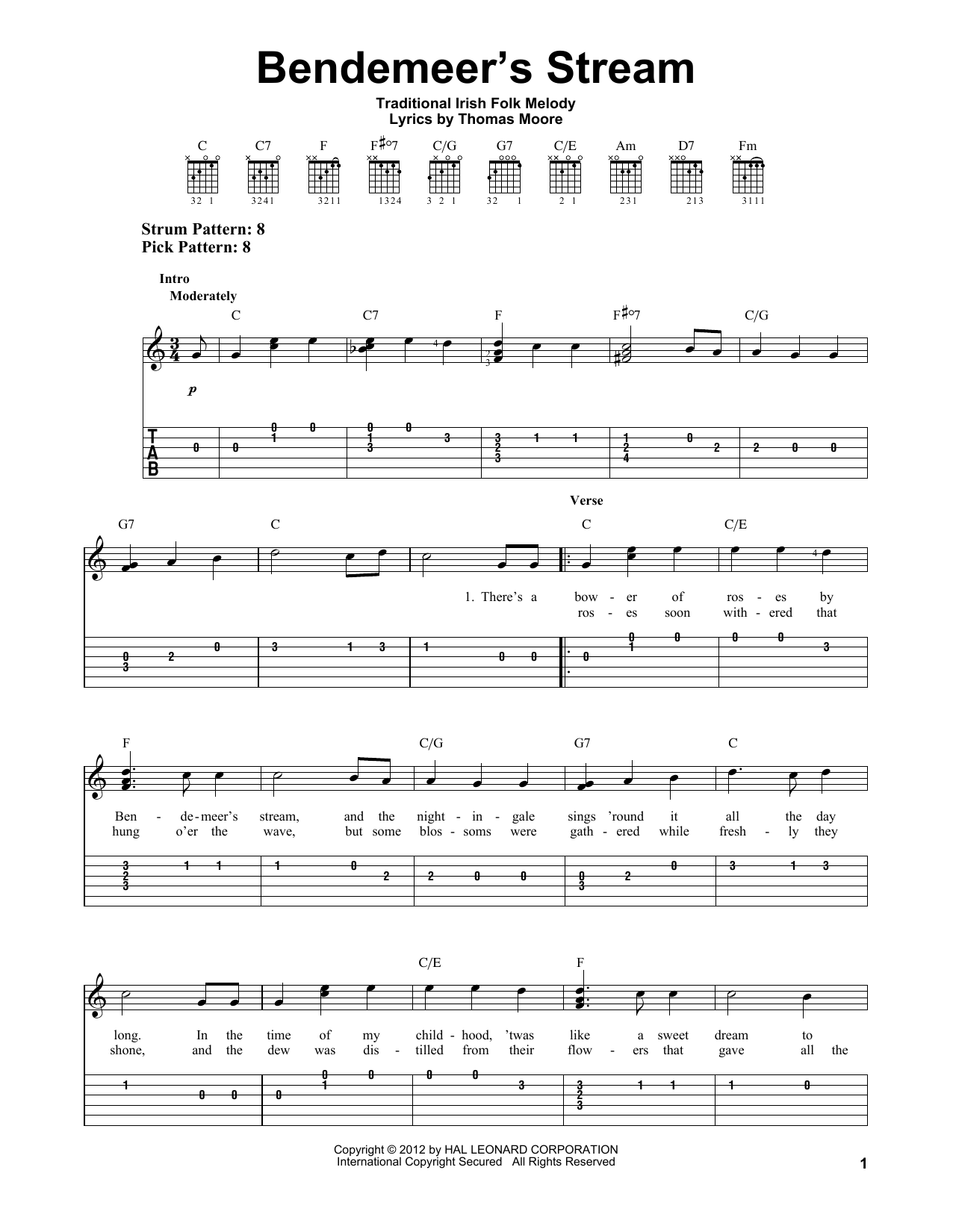 Product gallery: Page 1 of 1 Bendemeer's Stream, Thomas Moore