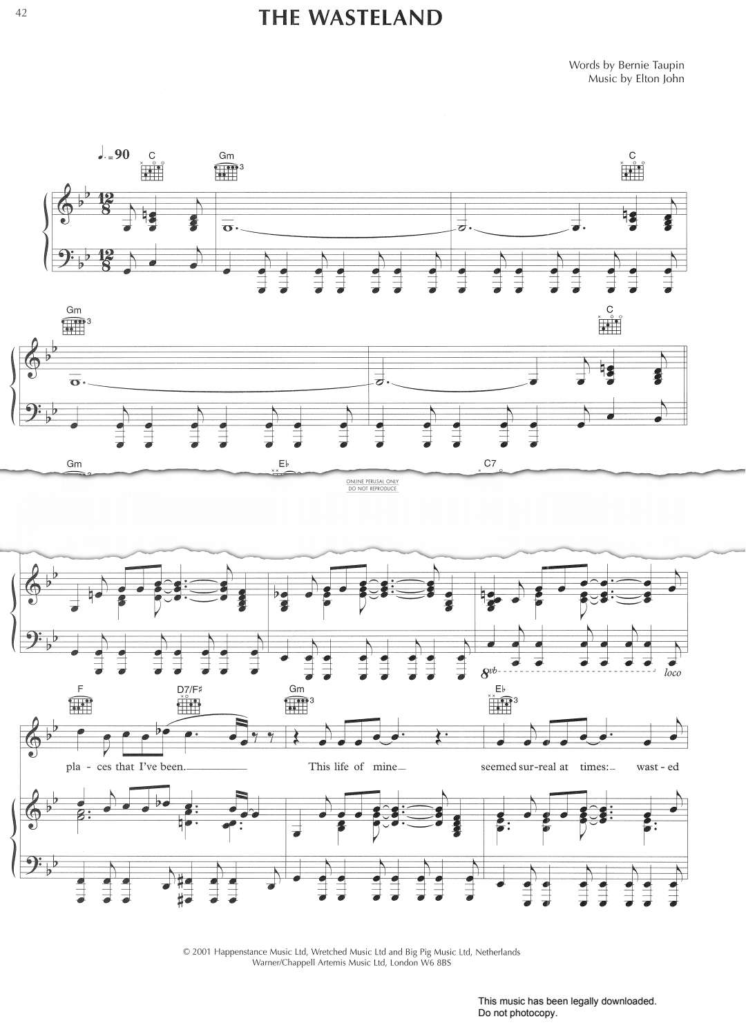 gallery: The Wasteland, Elton John, Gesang, Gitarre, Klavier