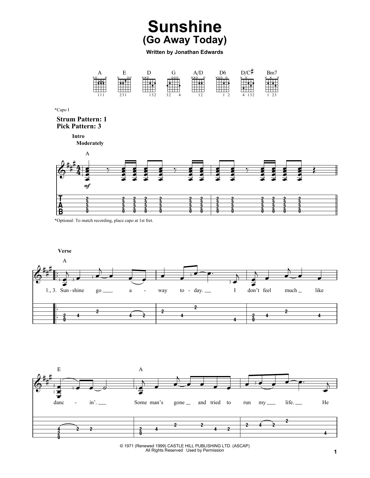 Produktbild zu: Sunshine (Go Away Today)