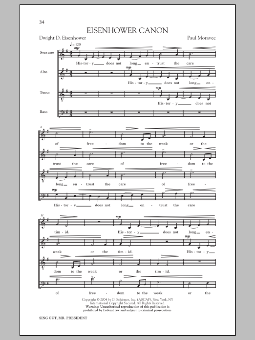 Produktgalerie: Seite 1 von 1 Eisenhower Round, Paul Moravec, Chor