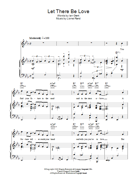 Product gallery: Page 1 of 1 Let There Be Love, Lionel Rand