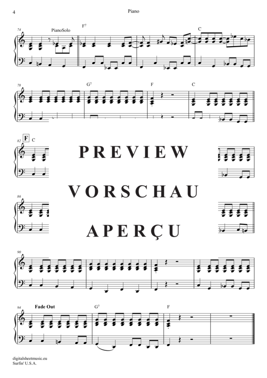 Product gallery: Page 20 of 20 Surfin USA , Beach Boys, (trumpet trio + piano)