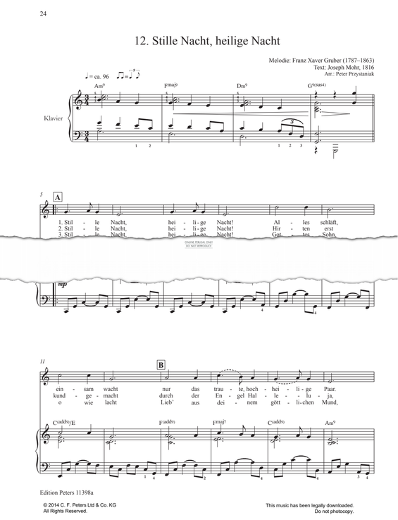 Produktgalerie: Seite 1 von 1 Cool Christmas: Stille Nacht, heilige Nacht, Franz Xaver Gruber, Gesang, Klavier