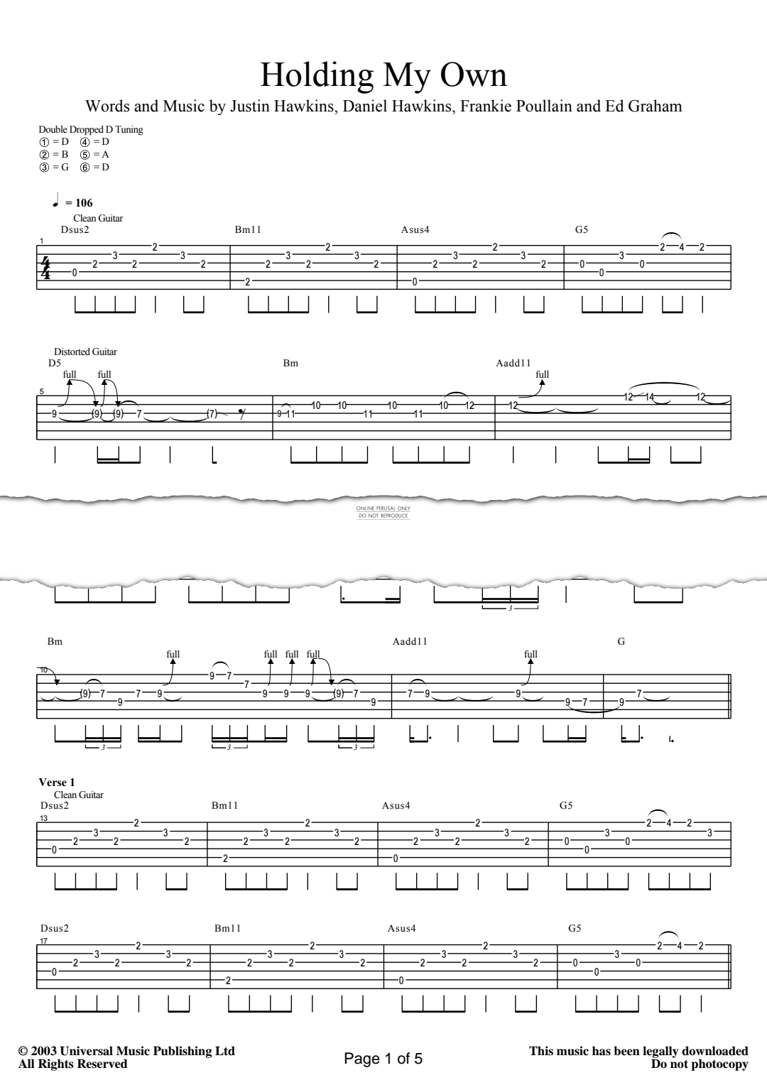 Product gallery: Page 1 of 1 Holding My Own, The Darkness