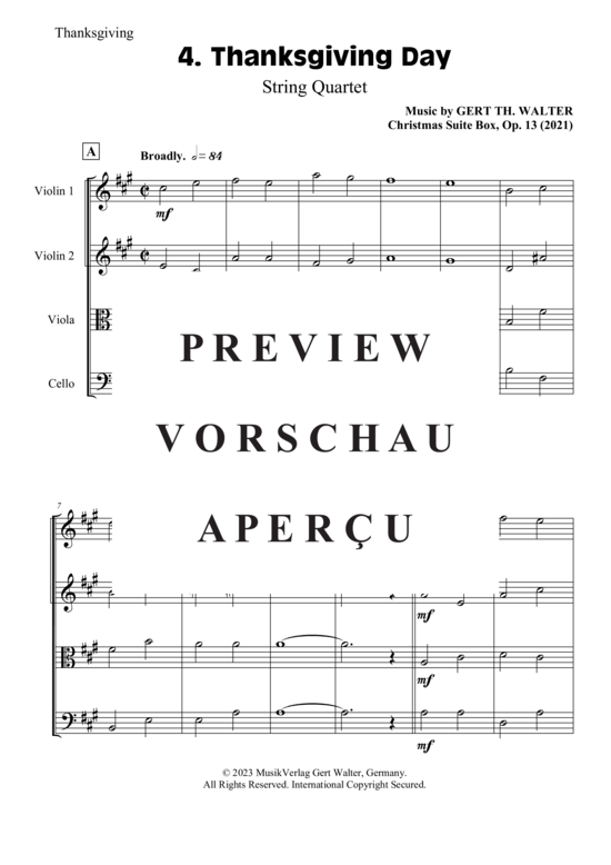 gallery: Thanksgiving Day , , (Streicher Quartett)