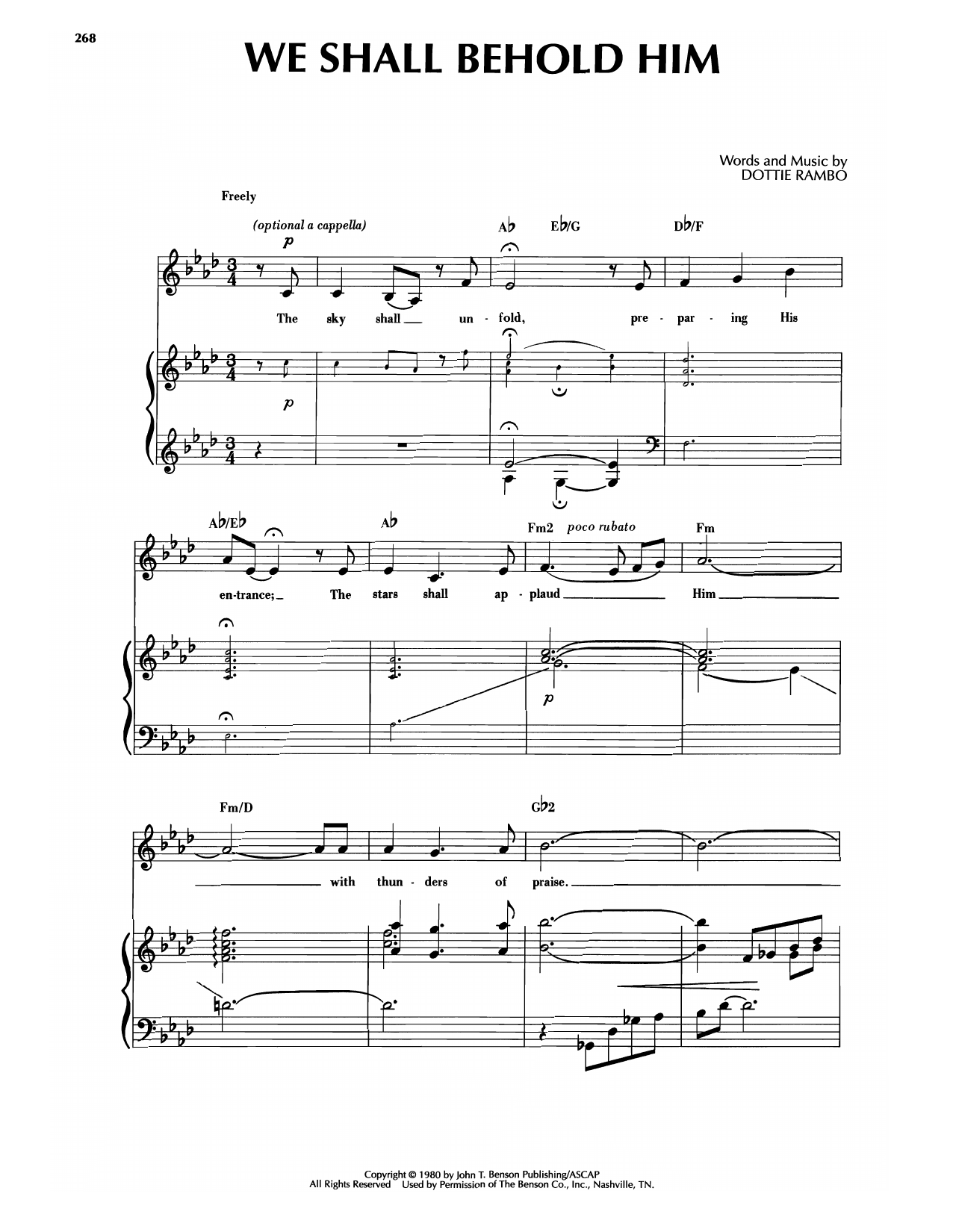 Produktgalerie: Seite 1 von 1 We Shall Behold Him, Sandi Patti, Gesang, Klavier