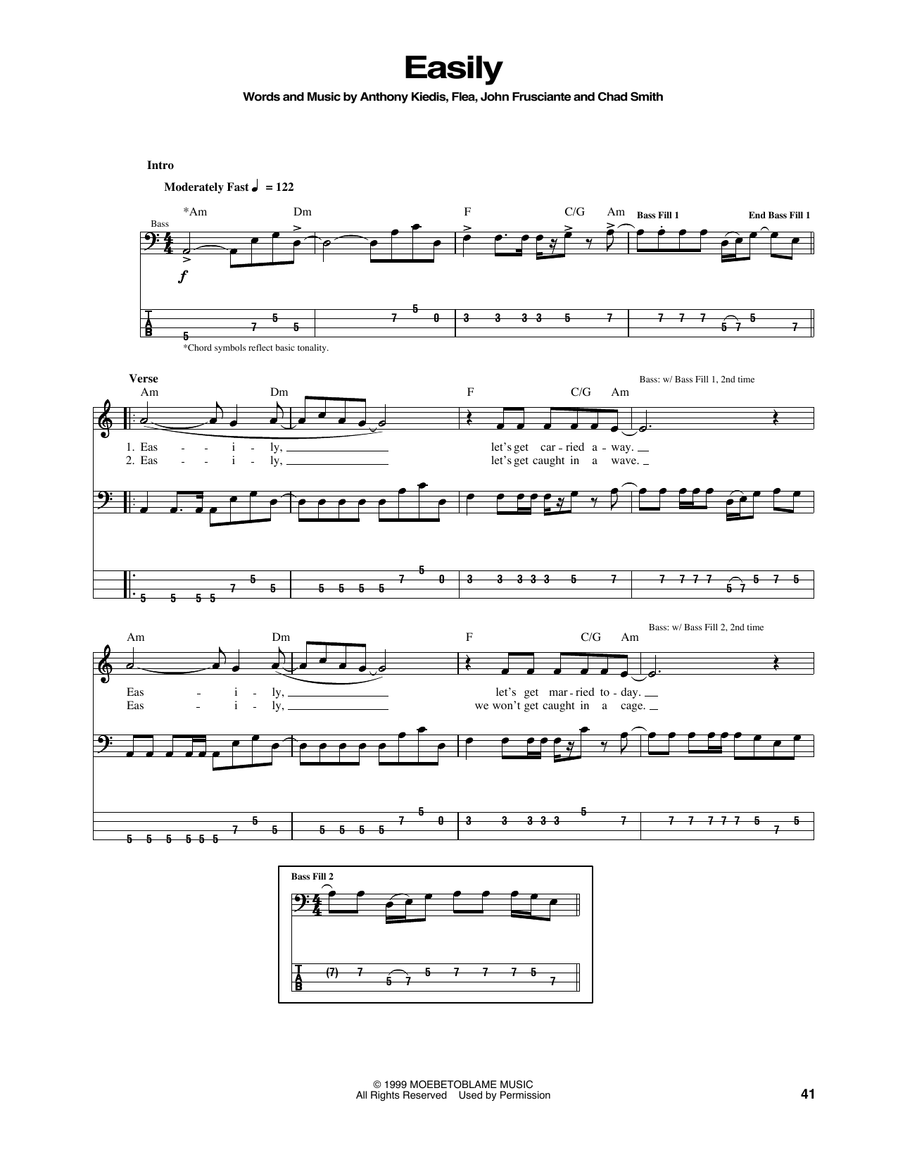 Produktgalerie: Seite 1 von 1 Easily, Red Hot Chili Peppers, E-Bass
