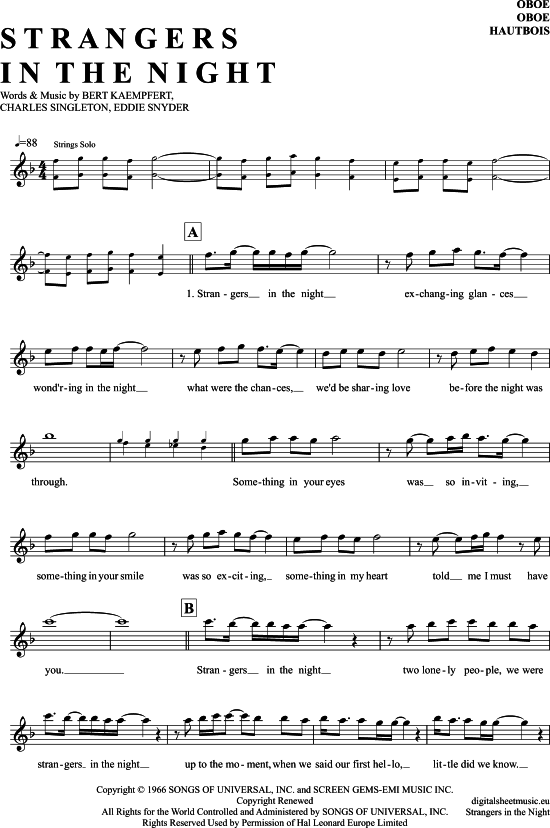 Produktbild zu: Strangers In The Night Frank Sinatra