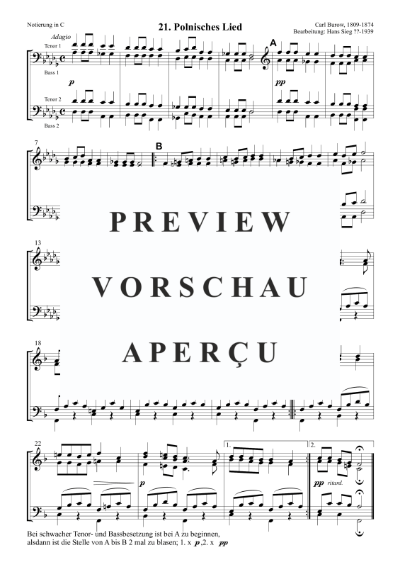Product gallery: Page 2 of 3 Polnisches Lied, , Trombone Choir