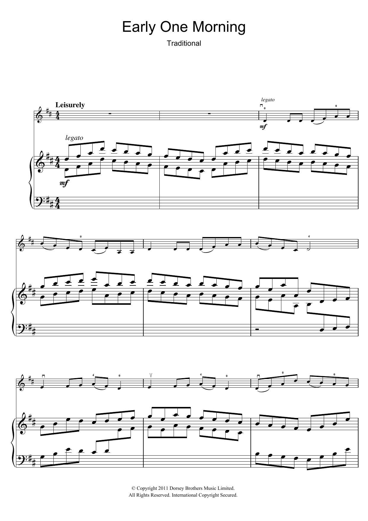 Product gallery: Page 1 of 1 Early One Morning, Traditional
