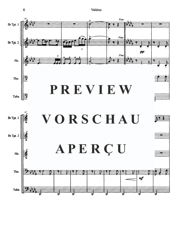 Produktgalerie: Seite 8 von 11 Valdrez, , Blechbläserquintett