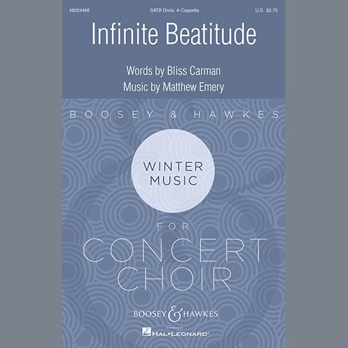 cover: Infinite Beatitude, Matthew Emery & Bliss Carman, Chor