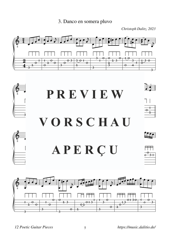 Produktgalerie: Seite 7 von 11 12 poetische Stücke, , Gitarre Solo