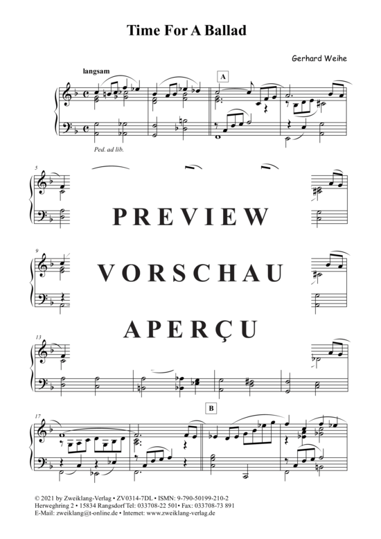 Product gallery: Page 2 of 3 Time For A Ballad , , Piano Solo