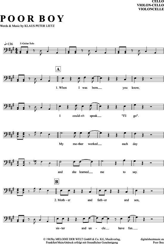 Produktbild zu: Poor Boy The Lords