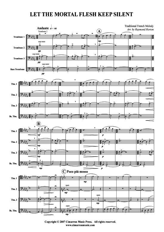 Product picture to: Let All Mortal Flesh Keep Silent Traditional