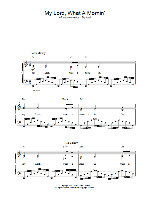 Produktbild zu: My Lord, What A Mornin'