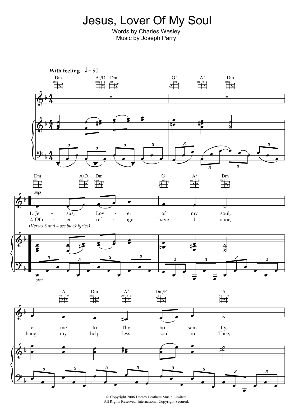 Produktgalerie: Seite 1 von 1 Jesus, Lover Of My Soul, Charles Wesley, Gesang, Gitarre, Klavier