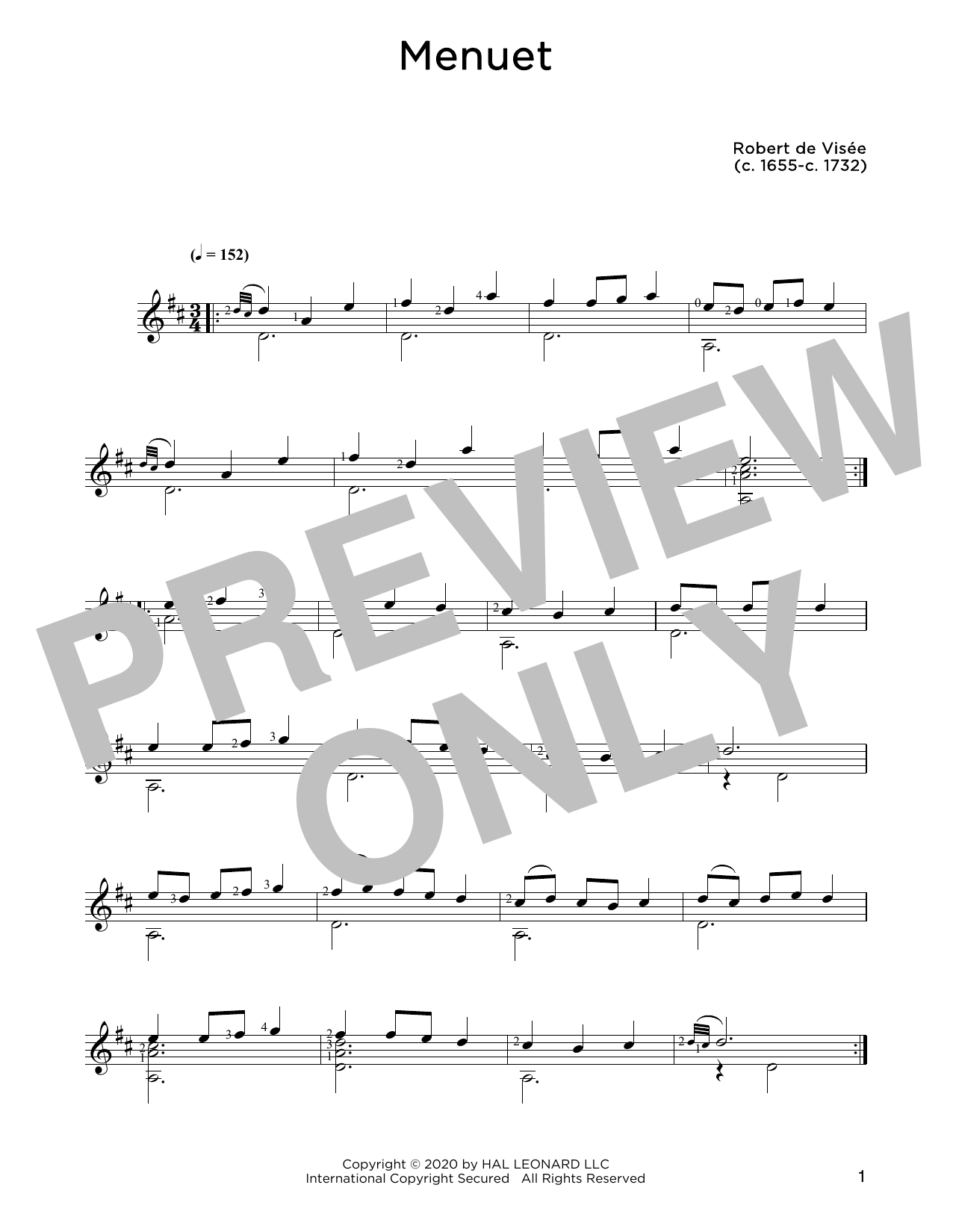 Produktbild zu: Menuet