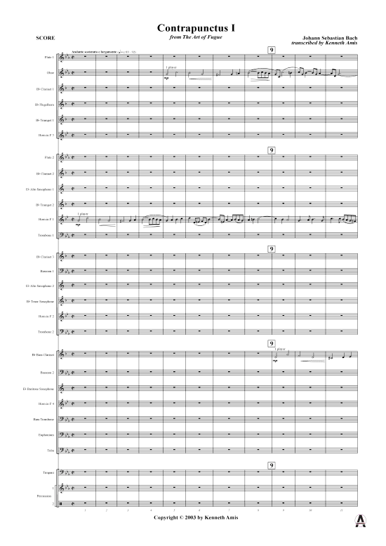 Produktbild zu: Die Kunst der Fuge - komplett J.S. Bach (nur Partitur !)