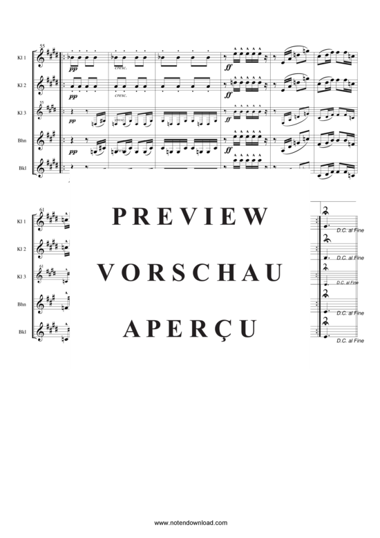 gallery: Der Engel vom westlichen Fenster , , (Klarinettenquartett Partitur)