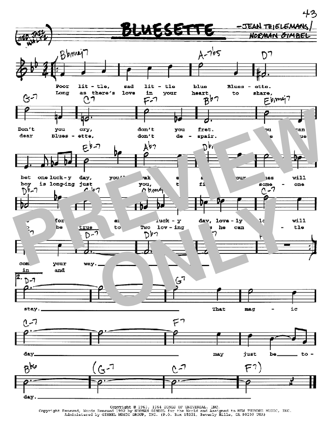 Product picture to:  Bluesette - Toots Thielemans