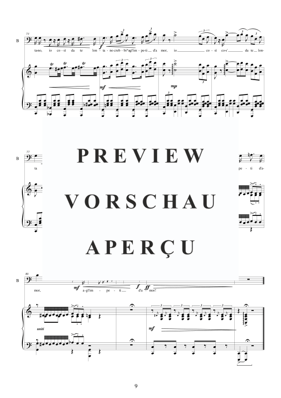 Produktgalerie: Seite 10 von 11 'Sciagurata hai tu creduto' Solo Bass - Choir SA, , Gemischter Chor SAB und Klavier