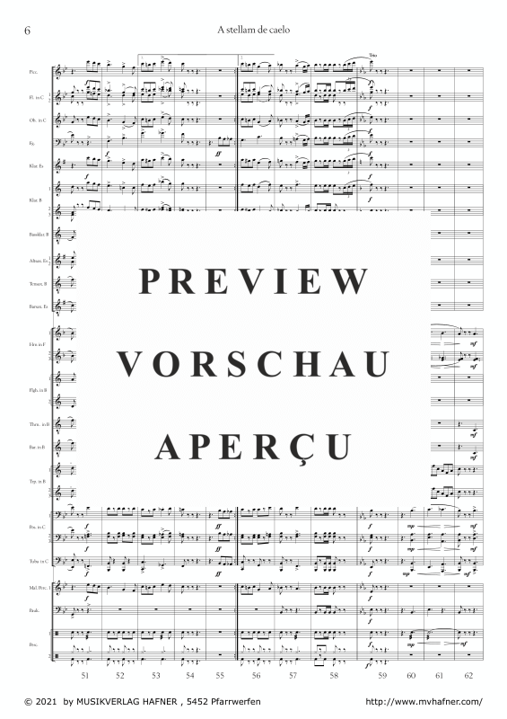 Product gallery: Page 11 of 11 A stellam de caelo, , (large wind orchestra)