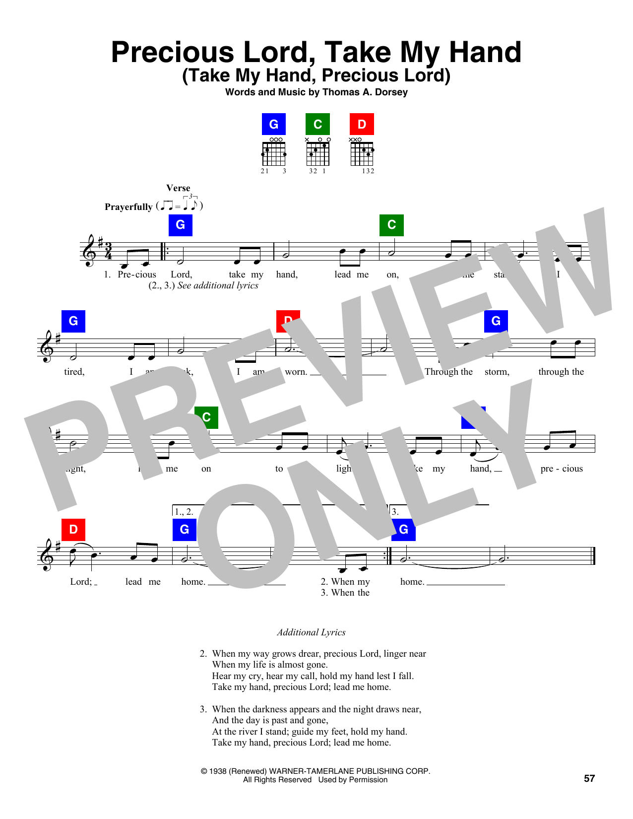 Produktbild zu: Precious Lord, Take My Hand (Take My Hand, Precious Lord)
