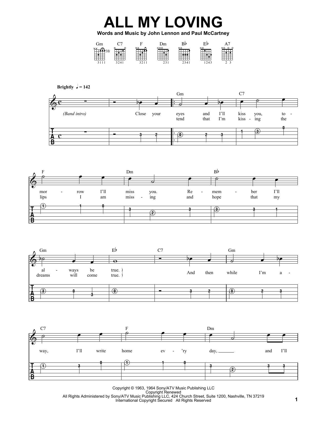 Produktbild zu: All My Loving