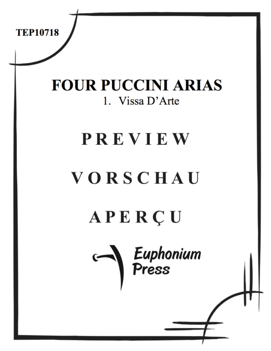 Product gallery: Page 2 of 21 Four Puccini Arias , , (euphonium + piano)