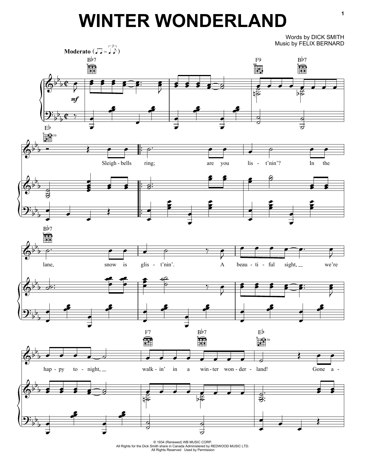 Produktgalerie: Seite 1 von 1 Winter Wonderland, Dick Smith, Gesang, Gitarre, Klavier