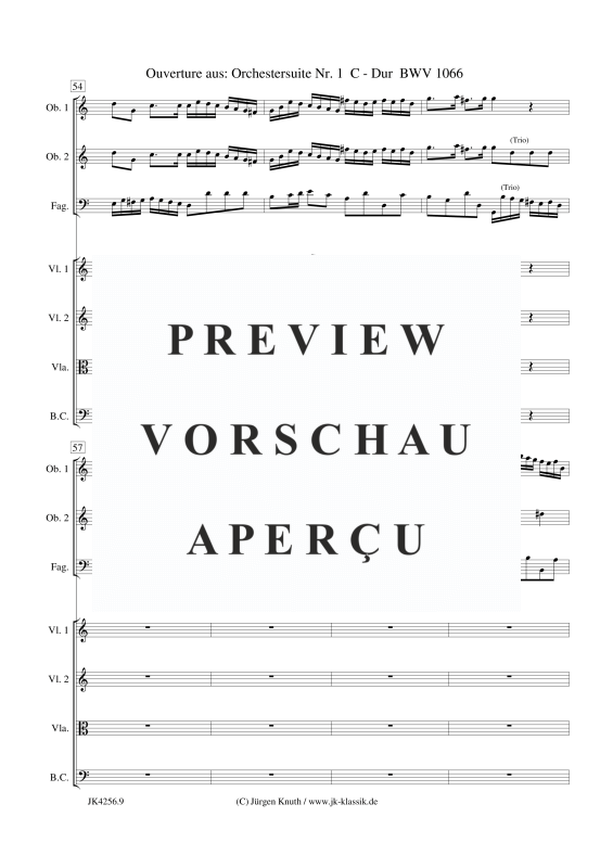 gallery: Ouverture aus: Orchestersuite Nr. 1 BWV 1066, , Kammerensemble für Oboen, Streicher und Basso Continuo