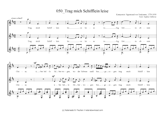 Product picture to: Trag mich Schiffleinleise Sigismund von Neukomm,  1778-1858 / Sophie Dellevie