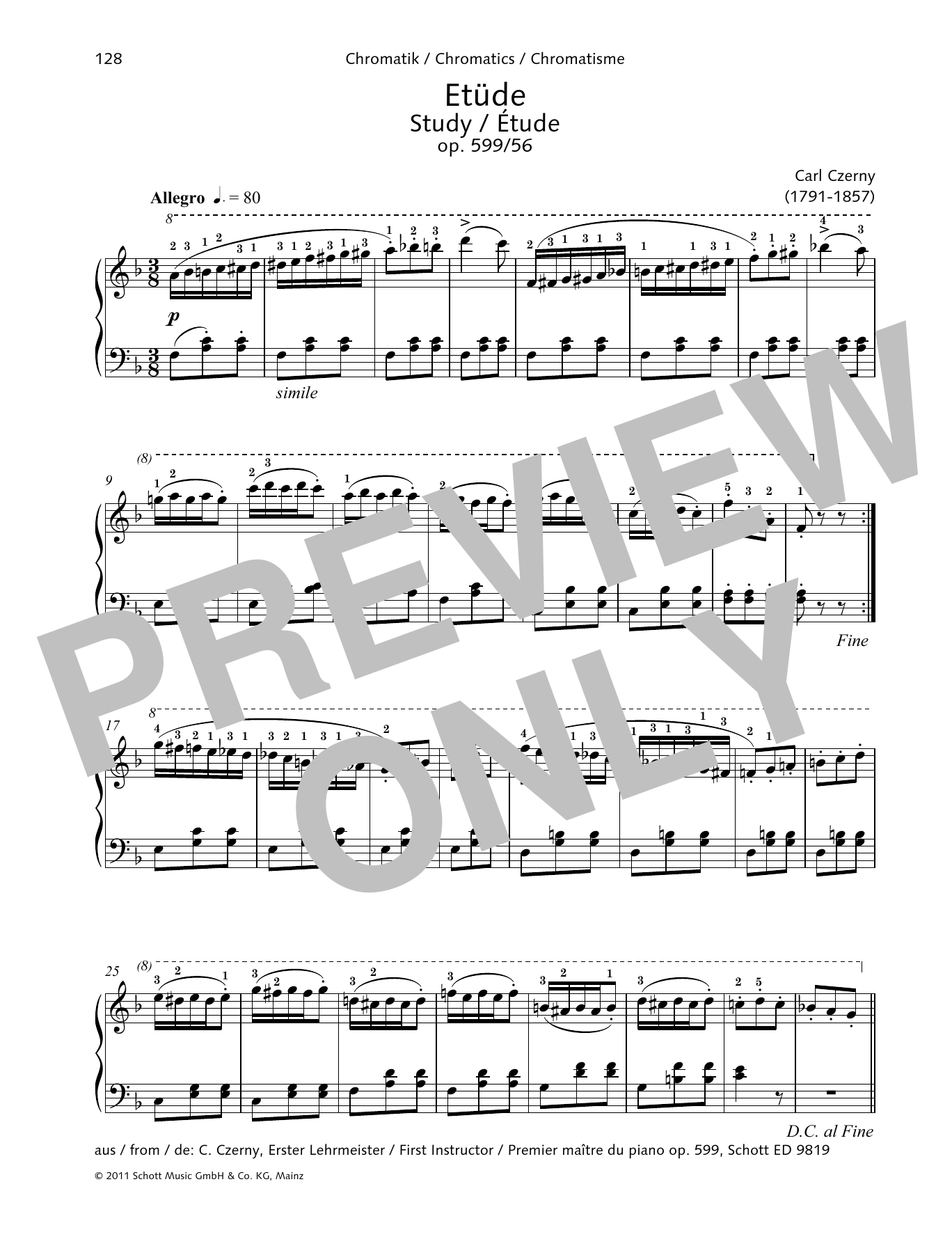 Product gallery: Page 1 of 1 Study, Carl Czerny
