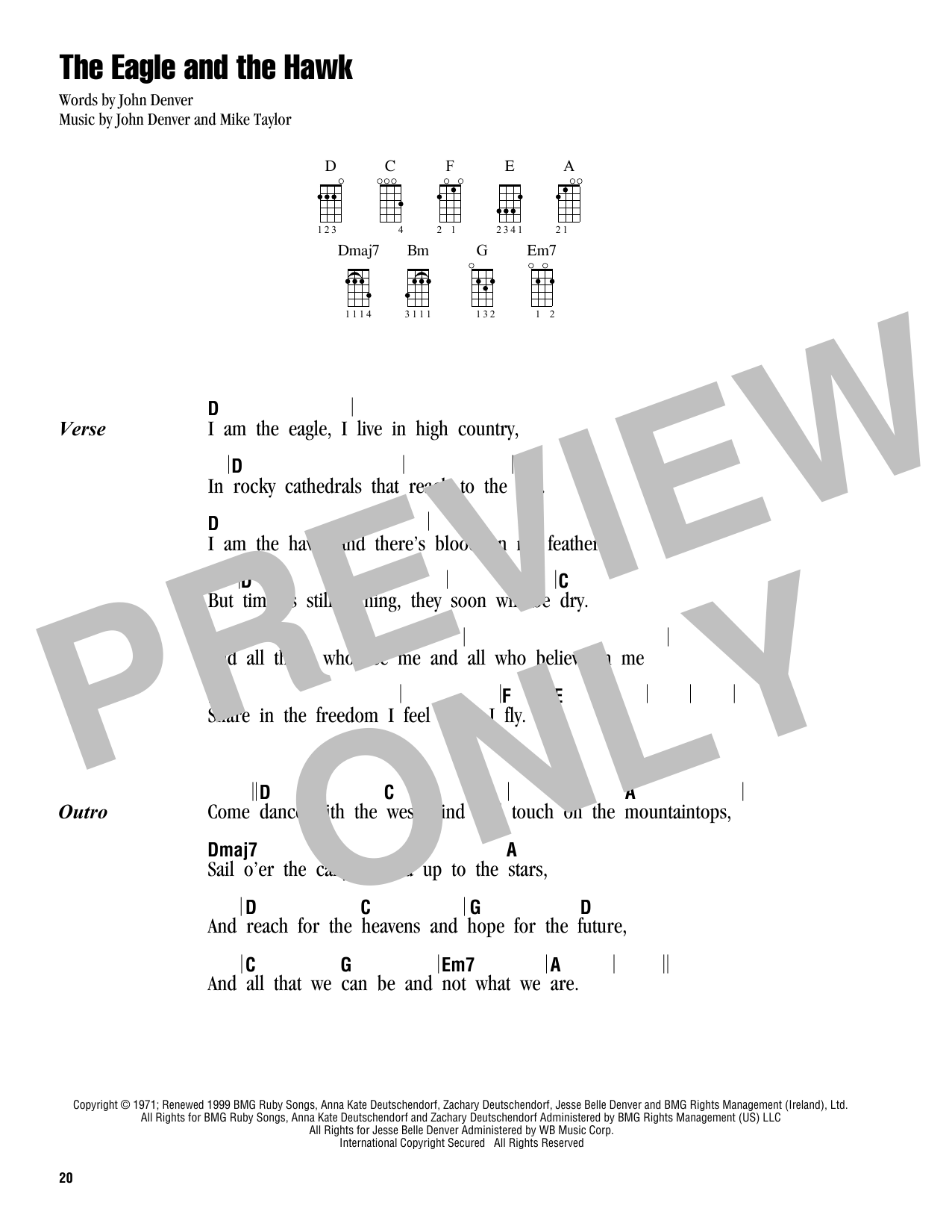 Product gallery: Page 1 of 1 The Eagle And The Hawk, John Denver