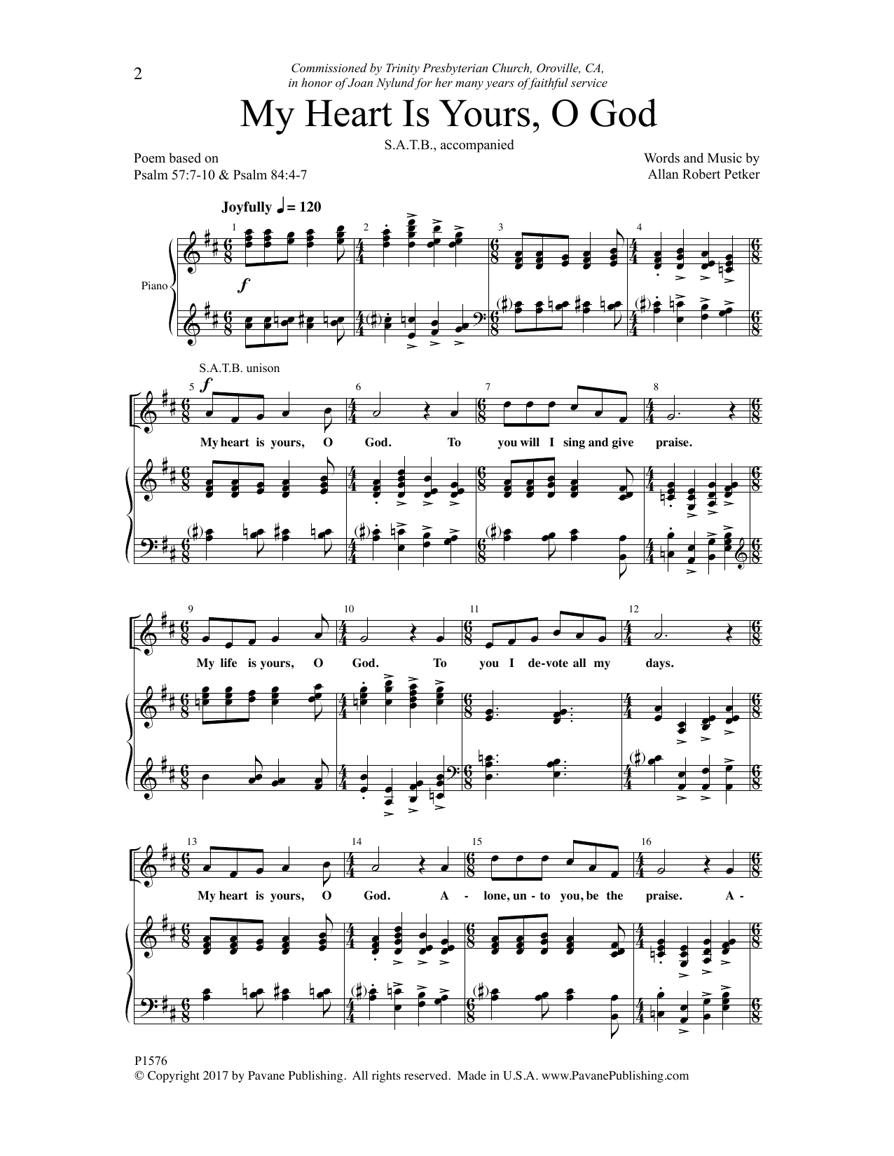 Produktbild zu: My Heart Is Yours, O God