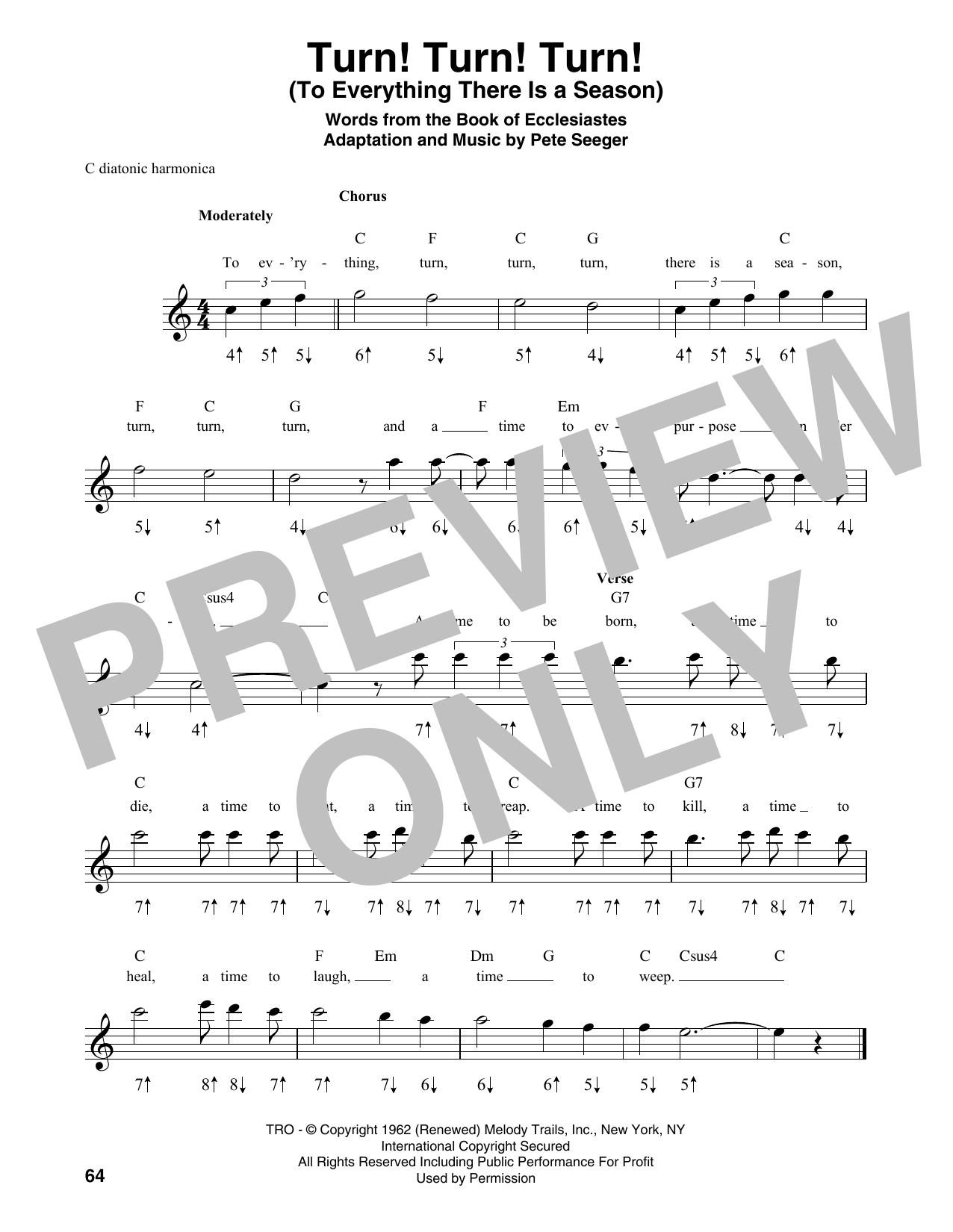 Product gallery: Page 1 of 1 Turn! Turn! Turn! (To Everything There Is A Season), The Byrds