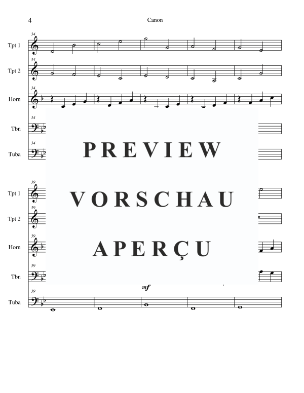 Produktgalerie: Seite 6 von 11 Canon, , Blechbläserquintett