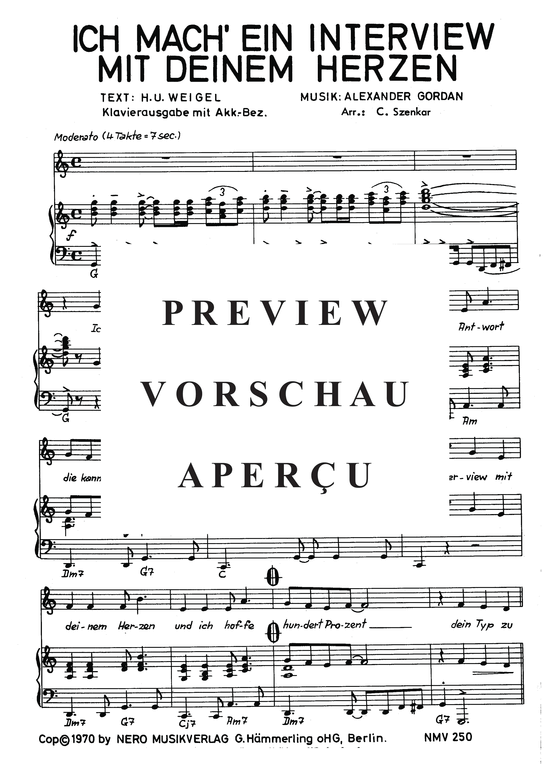 Produktgalerie: Seite 4 von 4 Ich mach ein Interview mit deinem Herzen, Bonney, 	Graham, Klavier und Gesang