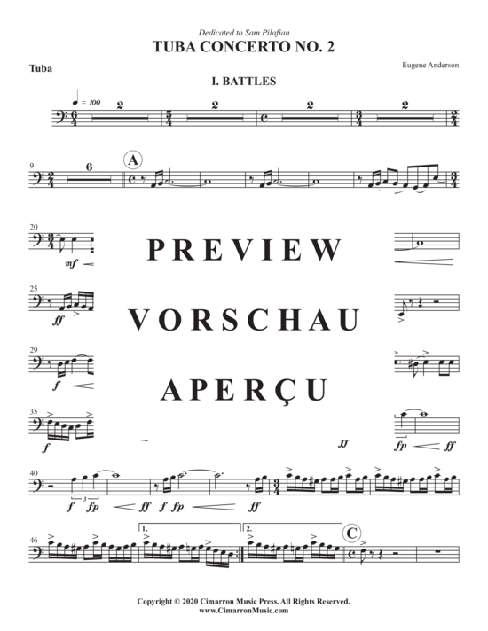 Product gallery: Page 21 of 21 Concerto No. 2 , , (tuba + piano)