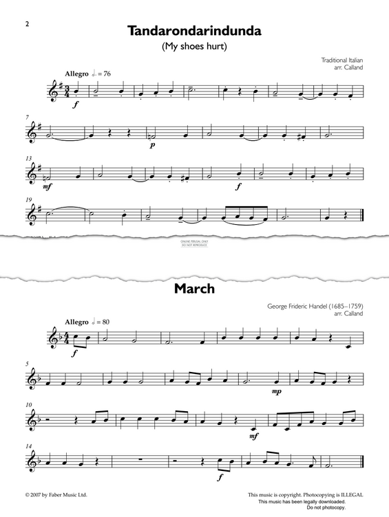 Produktgalerie: Seite 1 von 1 Tandarondarindunda (My Shoes Hurt), Traditional, Klavier, Trompete