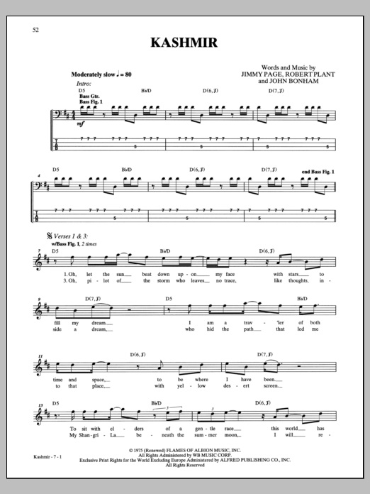 Produktgalerie: Seite 1 von 1 Kashmir, Led Zeppelin