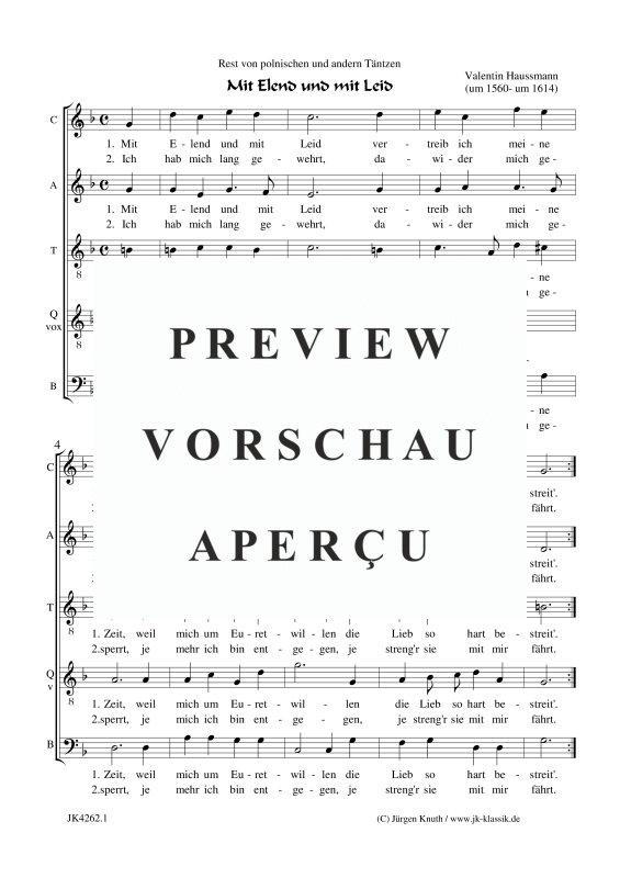 Mit Elend und mit Leid