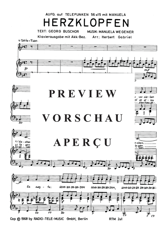 Produktgalerie: Seite 4 von 4 Herzklopfen, 	Manuela, Klavier und Gesang