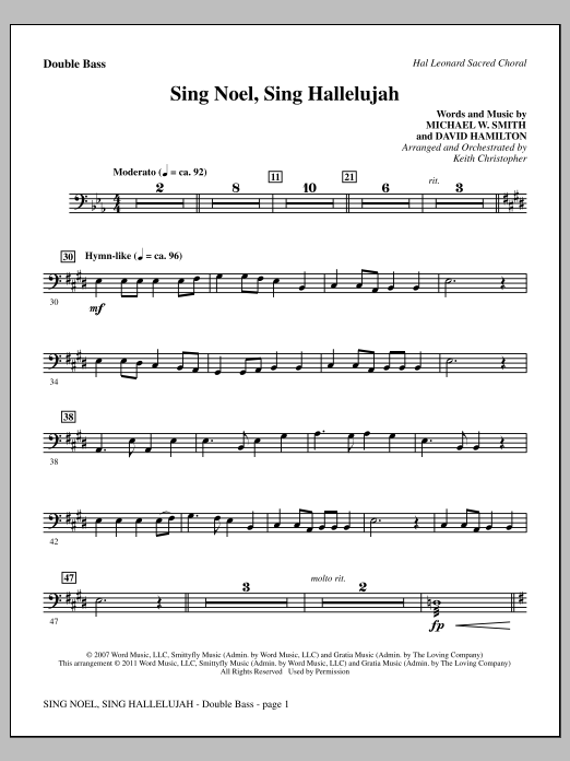 Product picture to: Sing Noel, Sing Hallelujah - Double Bass