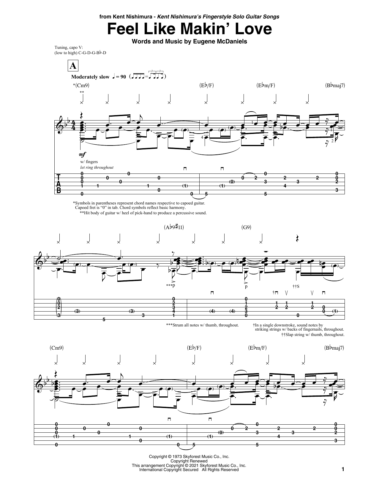 Product picture to: Feel Like Makin' Love (arr. Kent Nishimura)