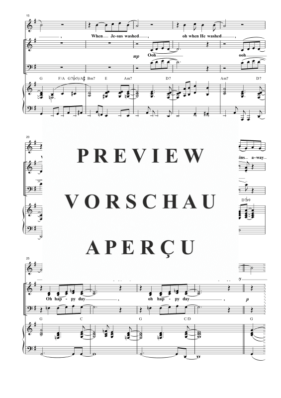 Produktgalerie: Seite 9 von 11 Oh Happy Day, , Gemischter Chor SAB, Solo und Klavier