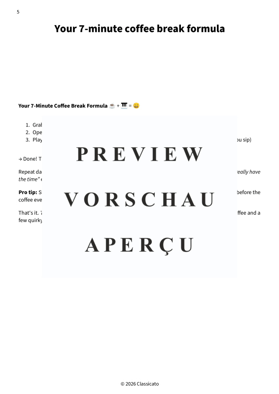 Produktgalerie: Seite 7 von 11 Piano Coffee Break - Simplified feel-good pieces for short breaks, , Klavier Solo