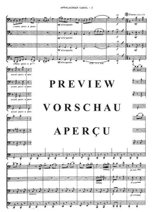 gallery: Appalachian Carol , , (Tuba Quartett EETT)